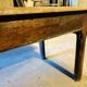 Grande table de campagne en bois cérisier années fin 1800