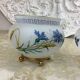 Two opaline glass cups