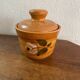 Saint-Amand stoneware sugar bowl, Rimini model.