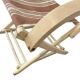 Chaise de plage/camping pliante vintage en bois