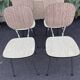 Chaises formica bicolore