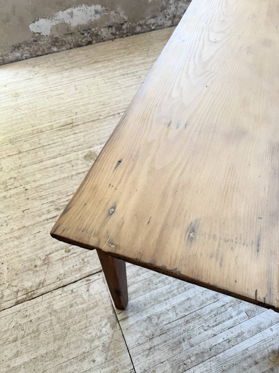1950s pine farmhouse table 220cm