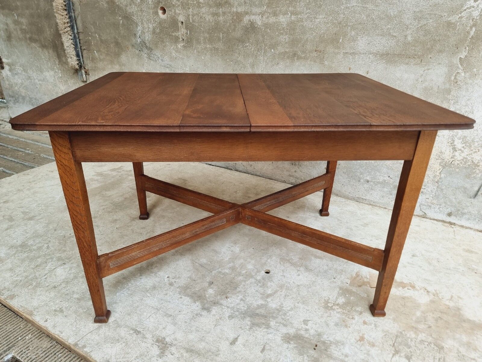 Antique extendable table dining table oak