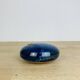 Blue ceramic flower spike ball vase, 7 soleils workshop