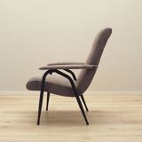 Grey armchair, Italian design, 1970s, production: Italy