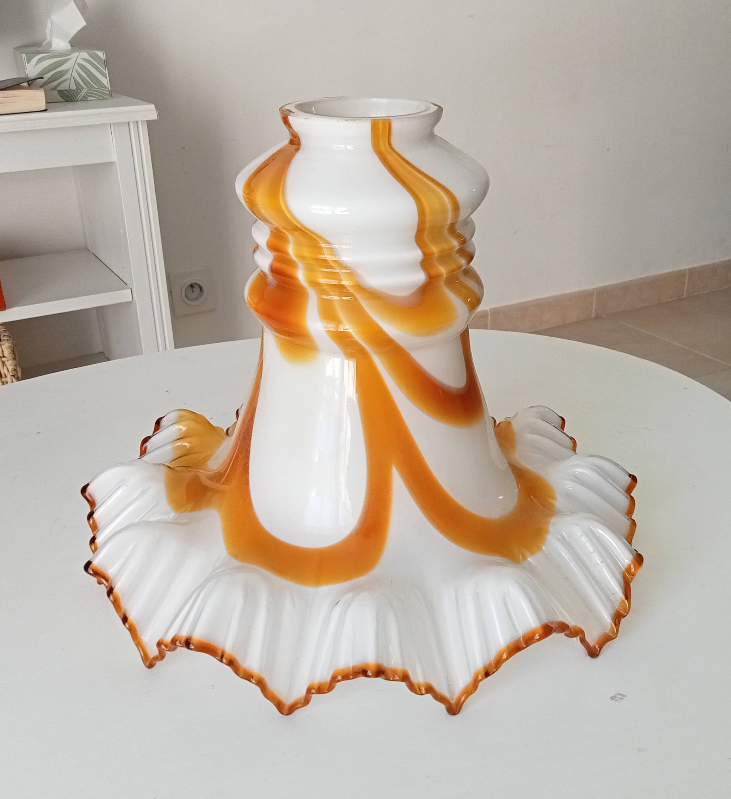 Lampshade Murano pendant light vintage 60s