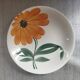 Vintage 1970s orange floral Gien cup