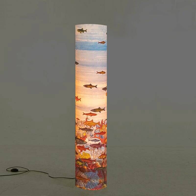 1990s Gorgeous "Aquarium" Floor Lamp by Piero Fornasetti for Antonangeli