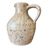 Pichet carafe vase signée en pyrite faience ceramique, gres de la borne 1950