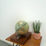 Glazen globe Columbus Paul Oestergaard met atlas en lamp