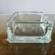Glass block, ashtray, signed LUMAX, annealed, 1940s 50s, Le Corbusier