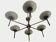 Vintage chandelier in opaline glass