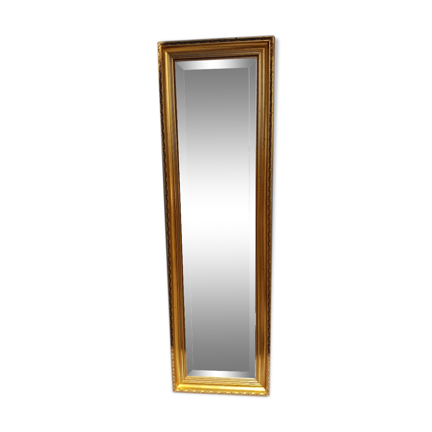 Miroir doré dit " d'entre-deux " - 109x33cm