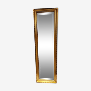 Golden mirror called "in-between"  - 109x33cm