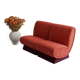 Brick Red Sofa — Sculpted Silhouette