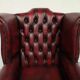Burgundy chesterfield chair