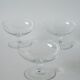 set of 5 engraved crystal champagne glasses 1950 9 x 6.5 cm