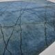 Turqouise Vintage Handmade Hemp Rug sku 3001