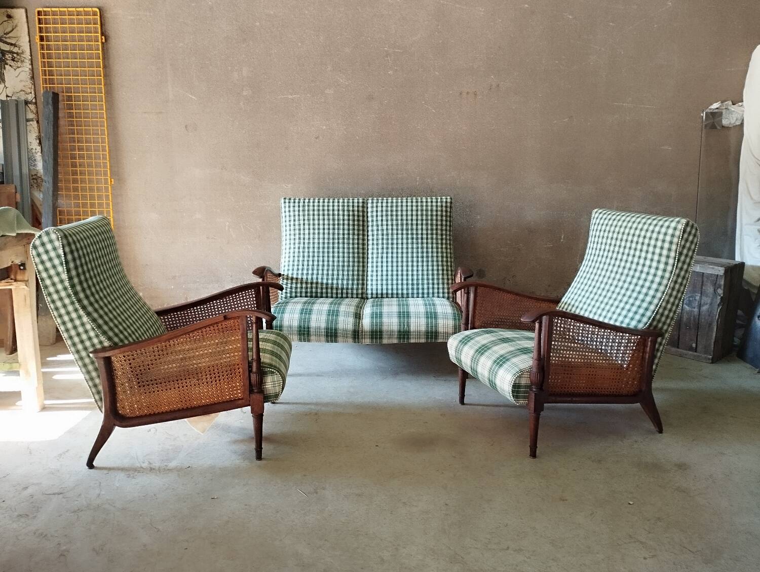 50s sofa and armchair set