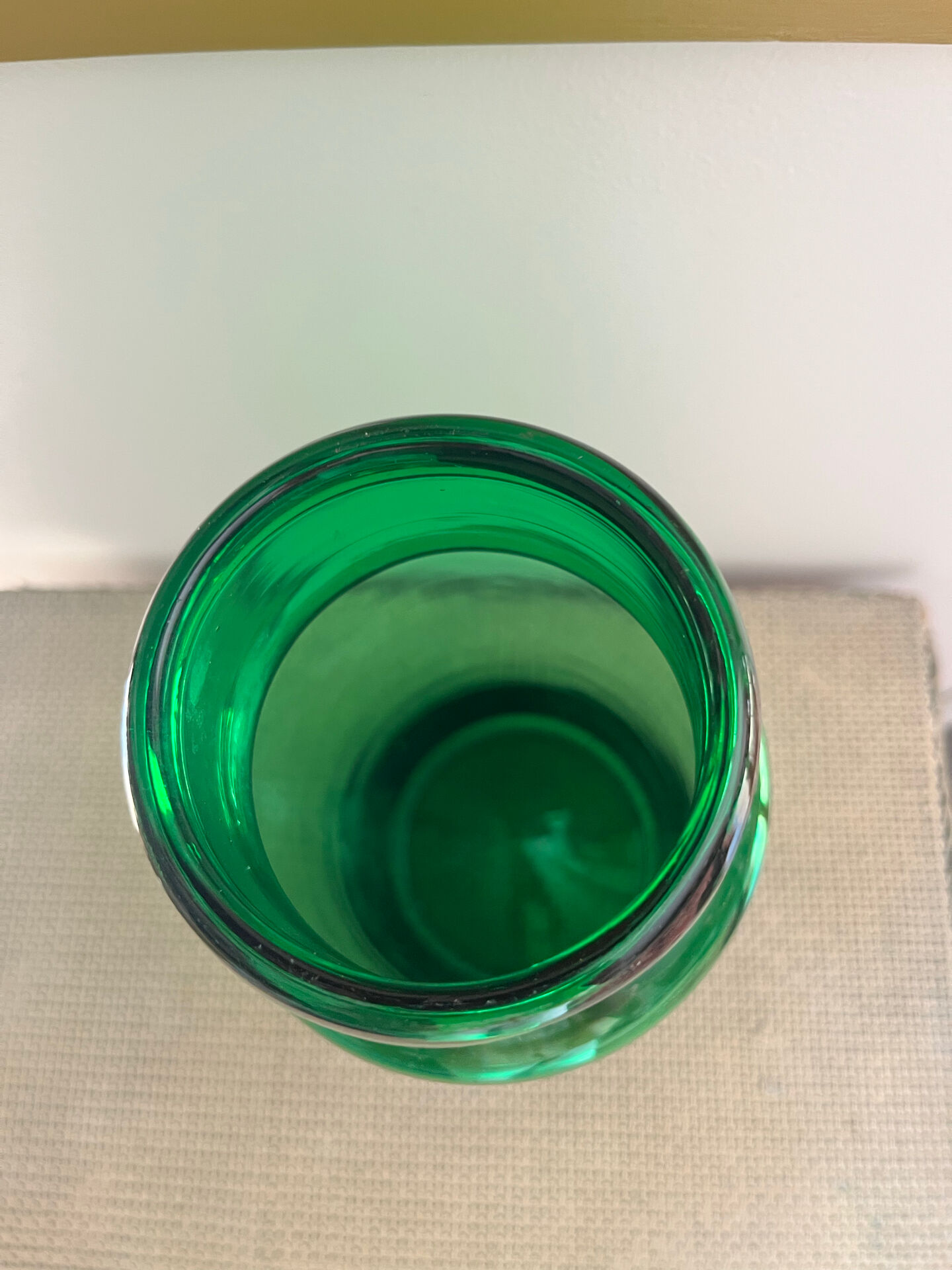 Green vase