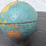 Old small metal globe "taride maps"