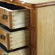 Vintage Mid-century Baroque Style Danish High Boy Brutalist Dresser 1960s