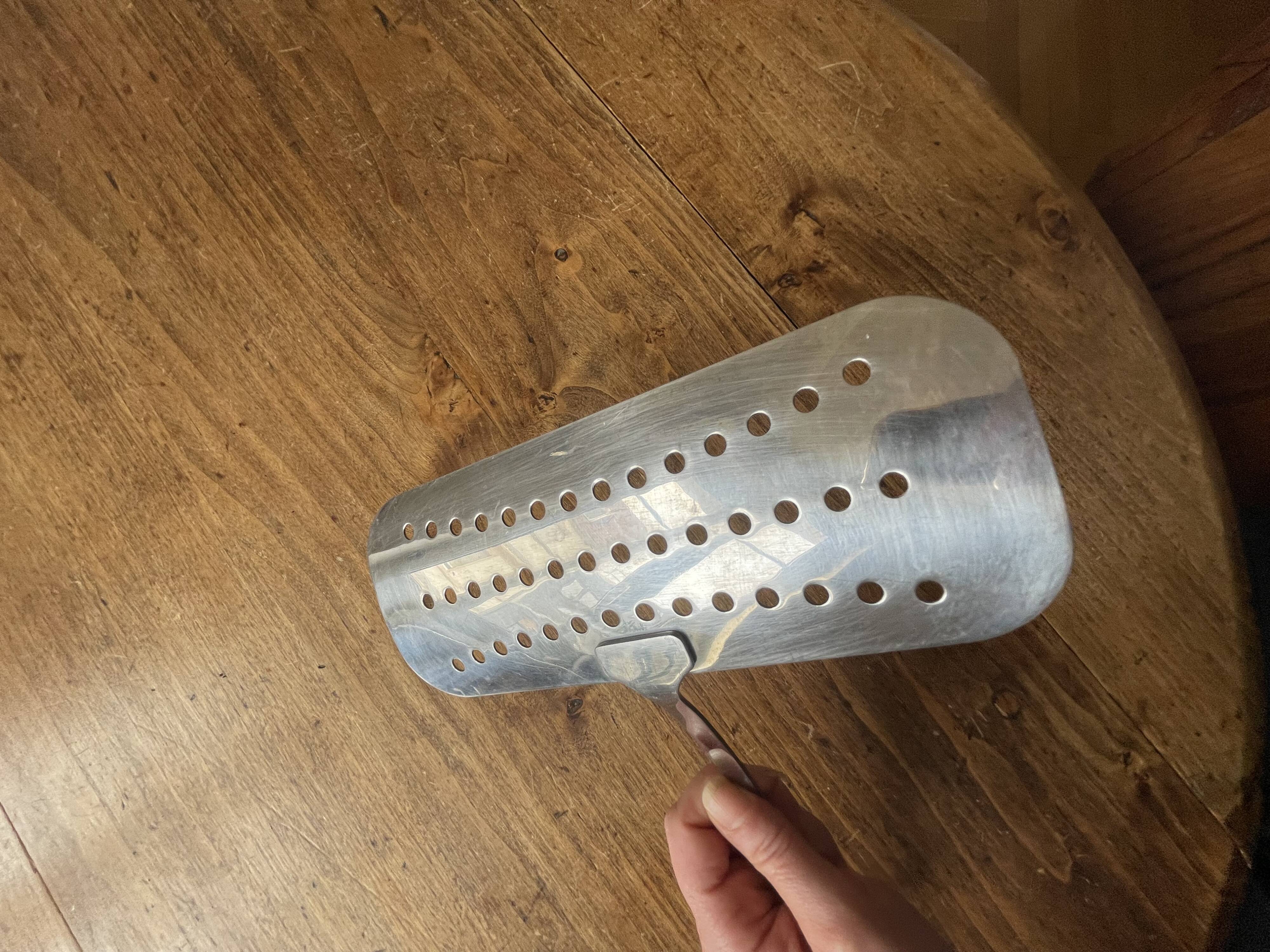 Ecumoire, fish, barbecue spatula, stainless steel - vintage Ikea