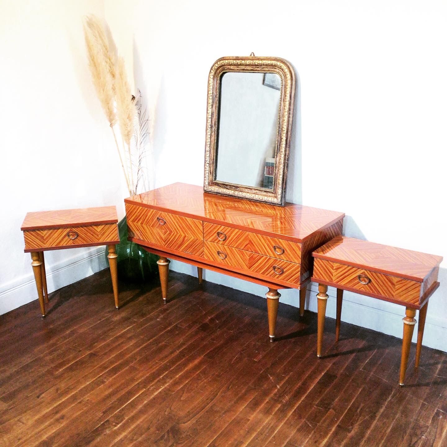 Pair of Scandinavian bedside tables