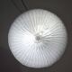 Italian midcentury Murano glass flush mount light Barovier style, 1970s