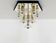 1980s Bicolor Glass Flush Chandelier by F. Fabbian