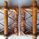 1960s rattan coat rack