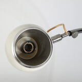 Lamp designed by luci cinisello - origin milan, italy - material: chromed metal painted white - height