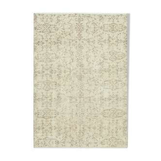 Handwoven Unique Anatolian Beige Carpet 152 cm x 218 cm - 38966