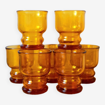 Amber glasses Pernod SA 1970