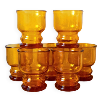 Amber glasses Pernod SA 1970