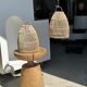 Suspension en rotin en forme de cloche d25 h28