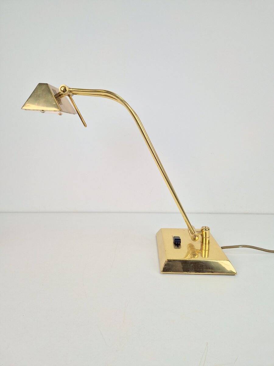 Vintage Adjustable Brass Table Lamp by Egon Hillebrand for Hillebrand Leuchten, Germany, 1970s