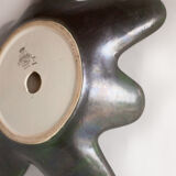 Flat ceramic Longwy Tourmalines, Made in France