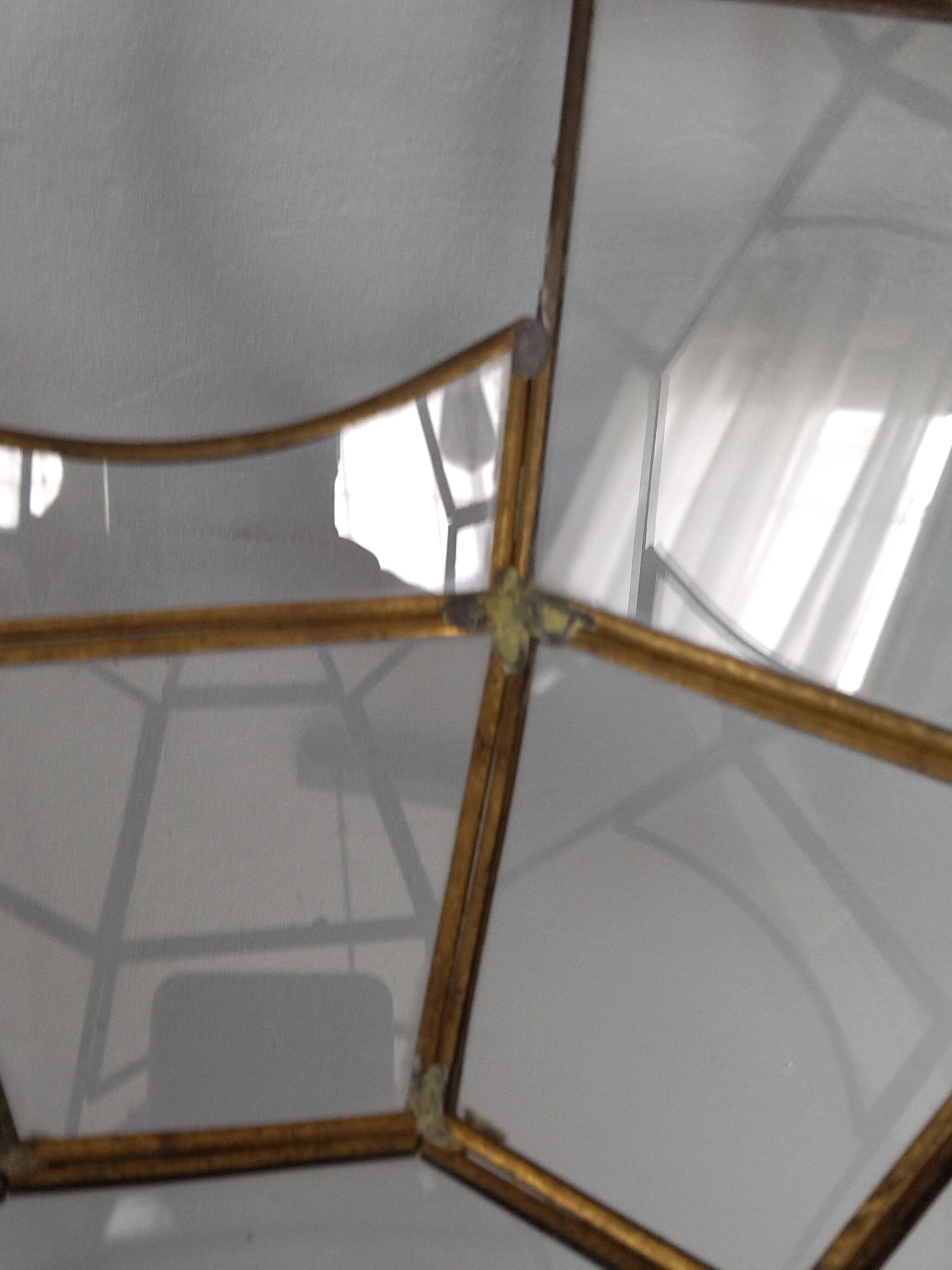 Vintage round canopy with its hook