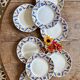 Set of 8 antique flat plates - Canada from Moulin des Loups