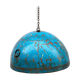 Metal hanging with its original blue colour