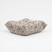 Togo pouf and 2-seater sofa in pattern by Michel Ducaroy for Ligne Roset, set of 2