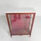 Mahogany display cabinet with marble top, 1920s