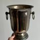 Antique patinated, hallmarked champagne bucket