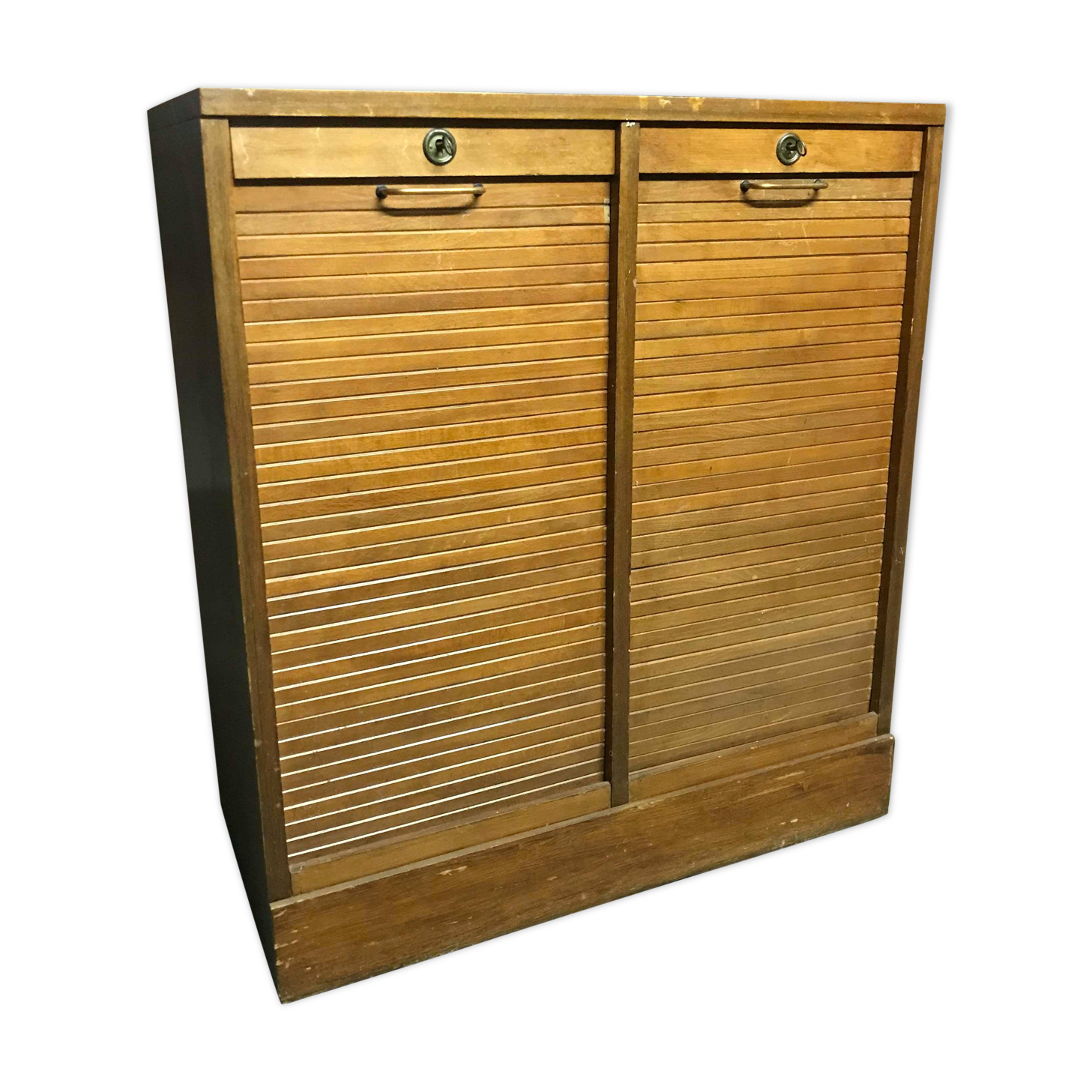 Classeur A Rideau En Bois Massif www.selency.fr