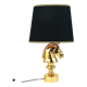 Sculptural Hollywood Regency table lamp in the shape of a horse from the 1970s.