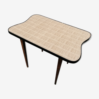 Table d'appoint en bois forme haricot