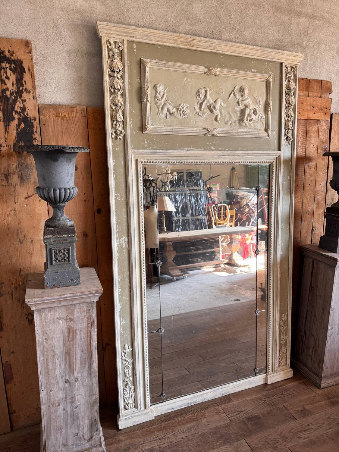 Large trumeau mirror from a château