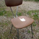 Série de 4 chaises en skaï et chrome années 60