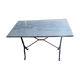 Bistro table marble and wrought iron